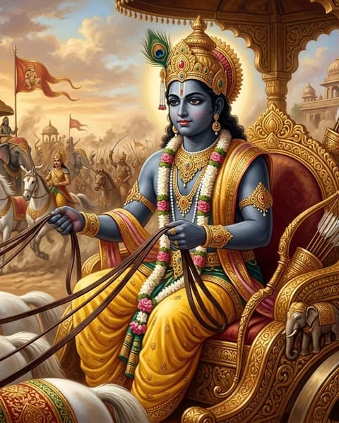 Krishna (as Mahabharata character) portrait