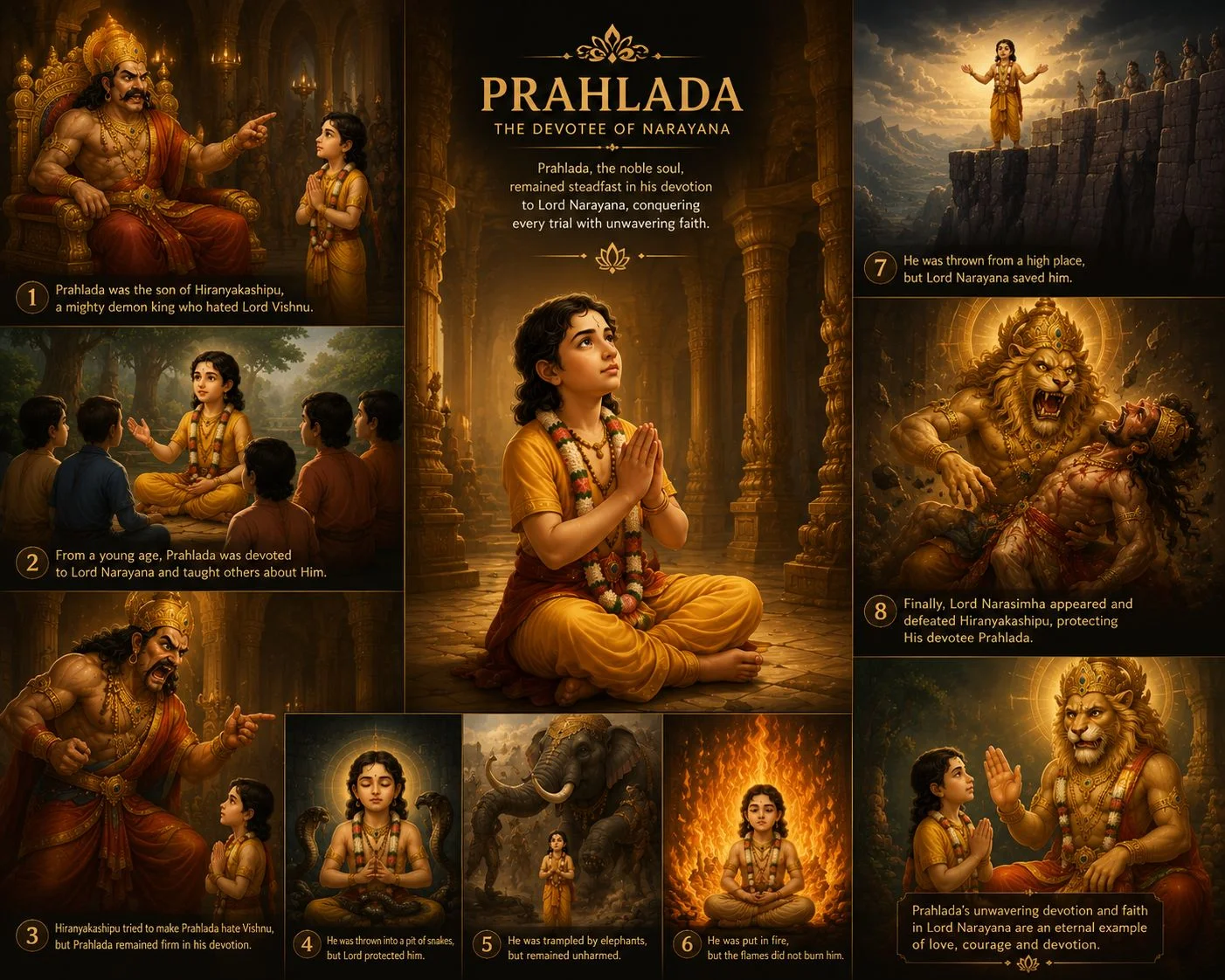 Prahlada and Narasimha