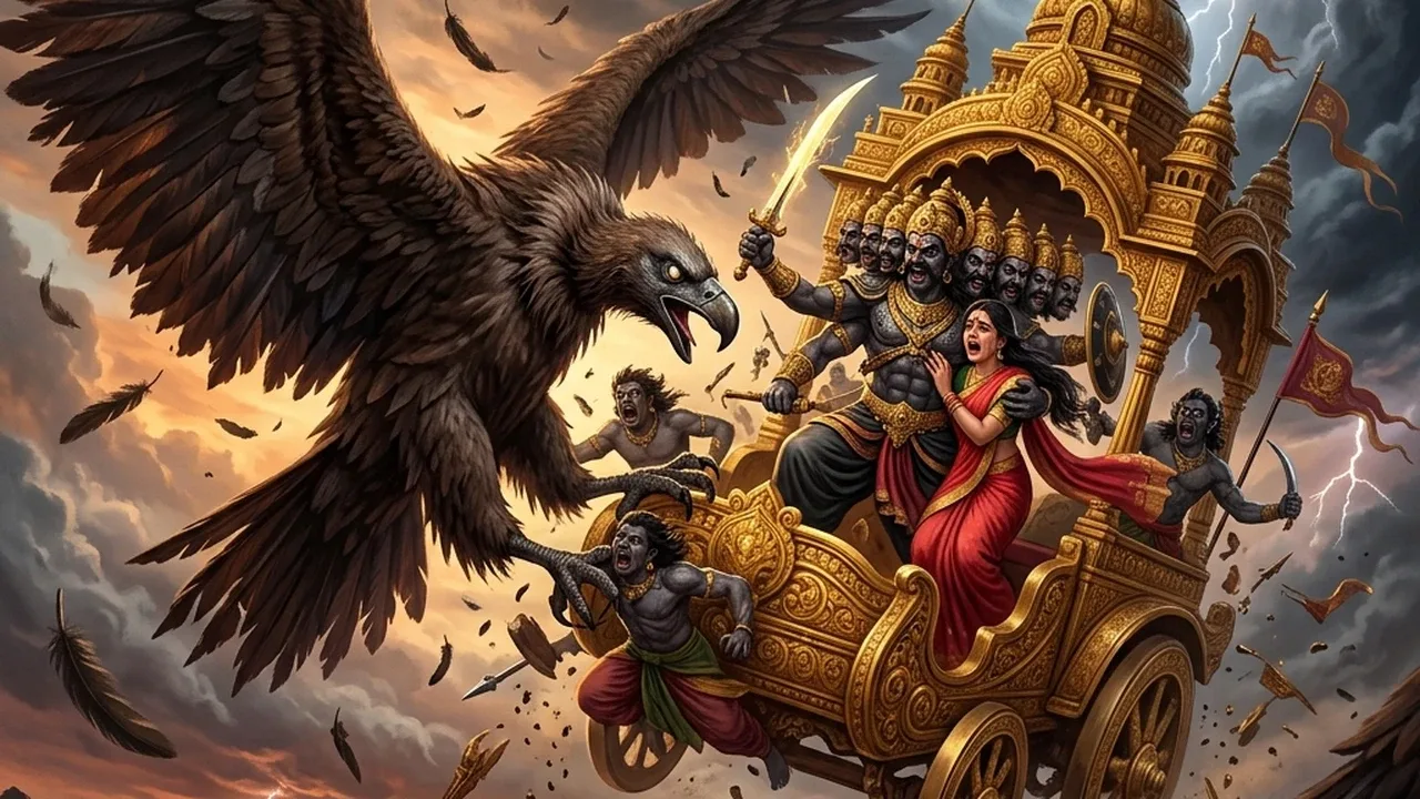 Jatayu - the old vulture who fought for Sita