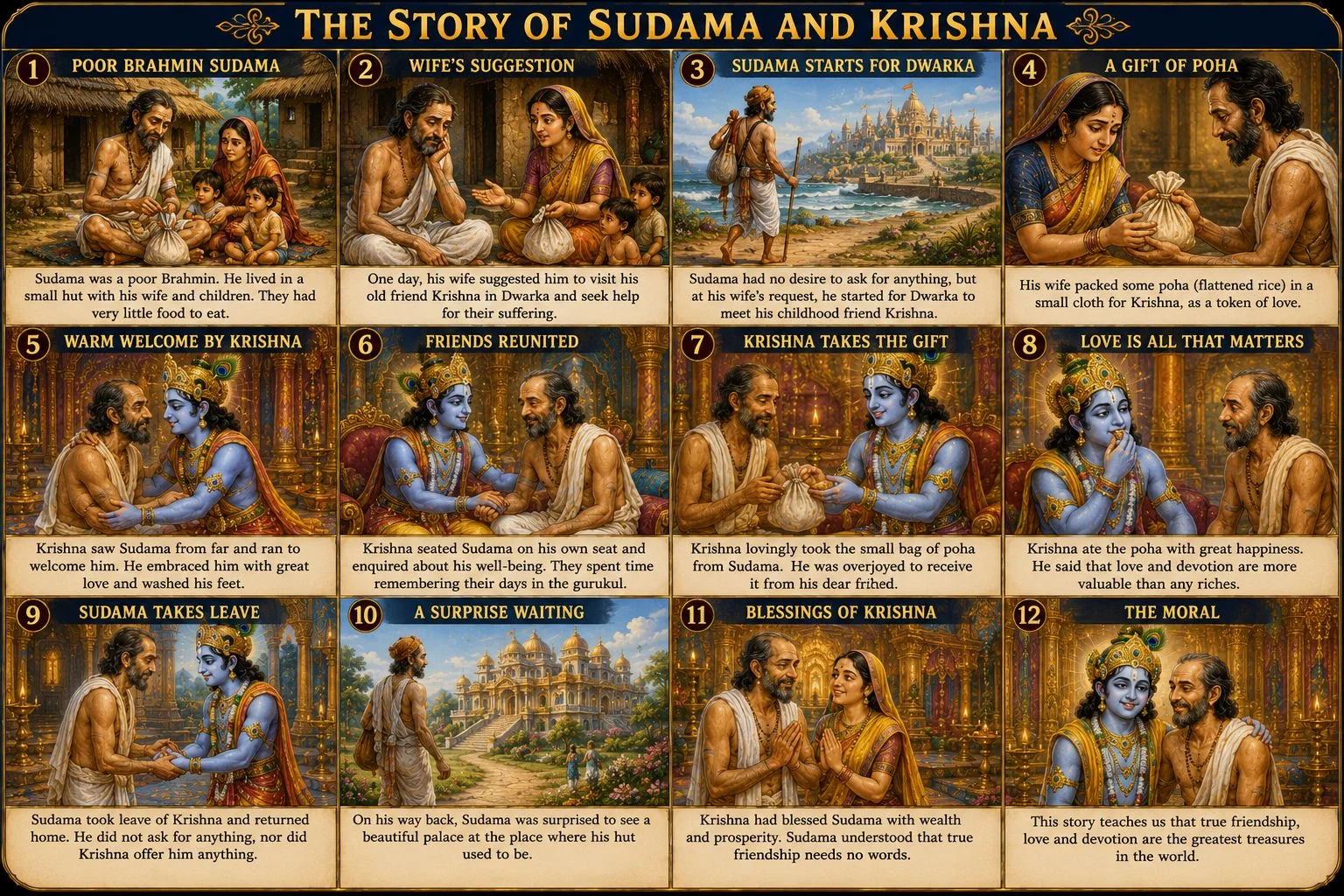 Sudama and his handful of rice